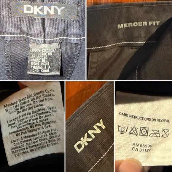 Vintage DKNY Mercer Fit Women’s Cargo Trousers Size 34 Black - Picture 7 of 16